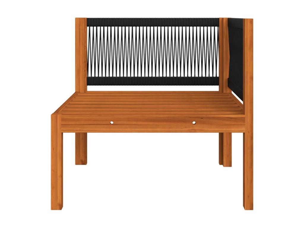 Salon de jardin 5 pcs avec coussins Crème Bois d'Maisonpuretop solide 62679GAGP