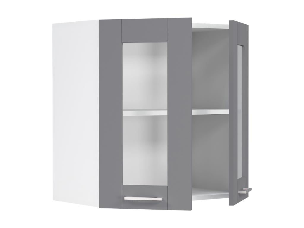 Maisonpuretop Armoire de cuisine largeur 80 cm Porte en verre Armoire suspendue en verre Cuisine Meubles de cuisine Landhaus Colura 03085HILG