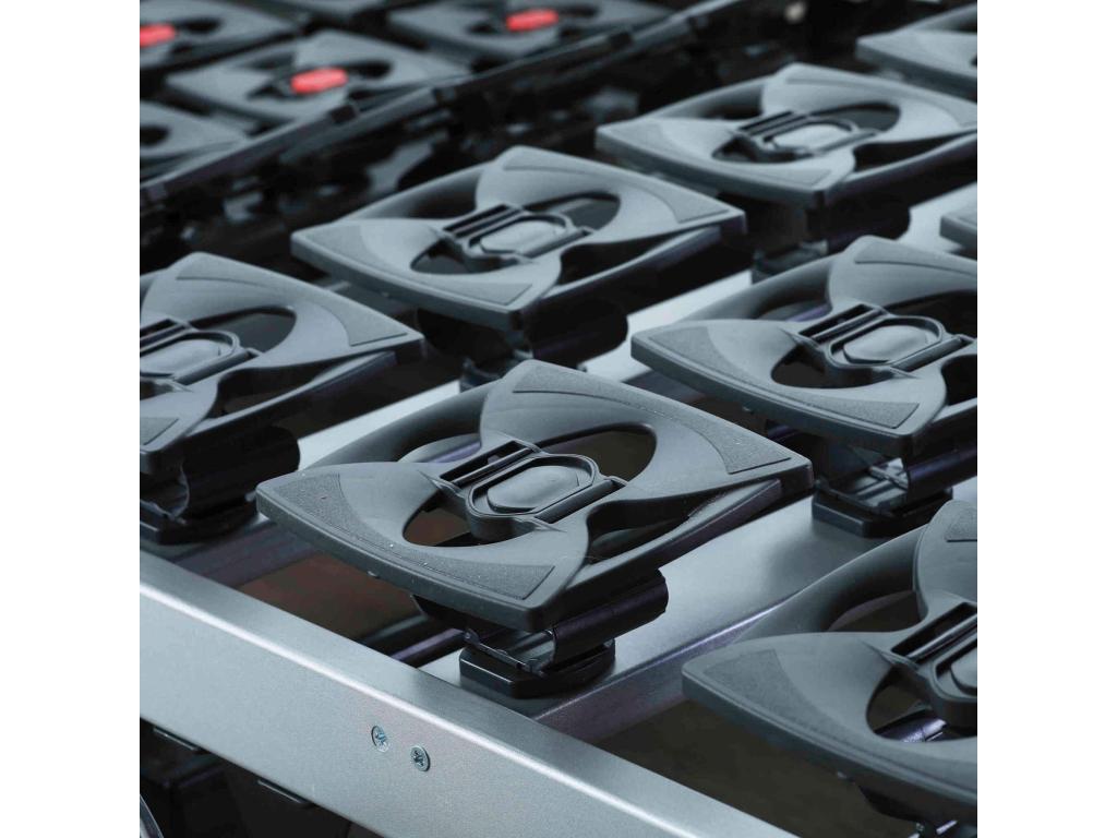 Sommier électrique de relaxation tout plots tissu Maisonpuretop 80x200 87469BNWB