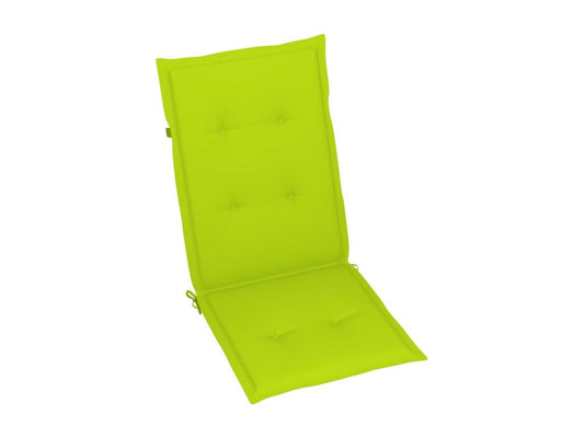 Chaises de jardin 6 pièces avec coussins vert vif Bois de teck 11725ZIUA
