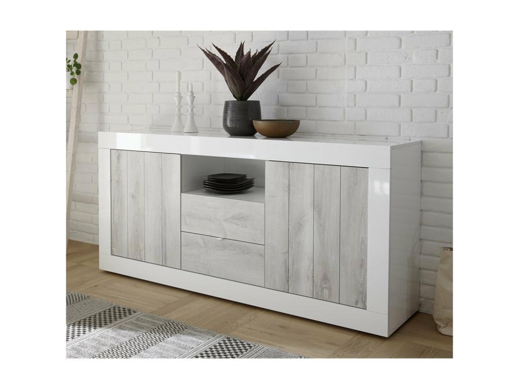 Buffet 2 portes battantes et 2 tiroirs L184 cm - Urbino 09057UOBB