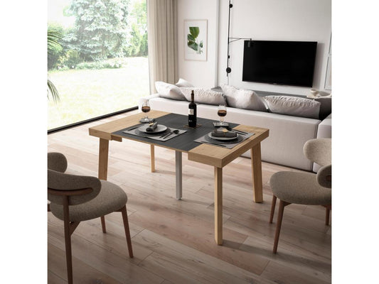 Table console extensible 140 Pour 6 personnes Pieds en bois 05393XRMD