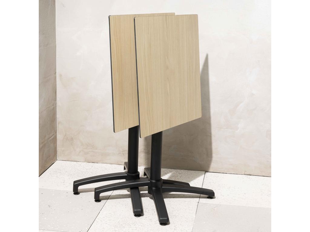 Table de terrasse 70 cm inclinable stratifié en chêne naturel 94769RGNG