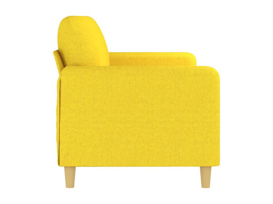 Canapé à 3 places Jaune clair 180 cm Tissu 90254BYET