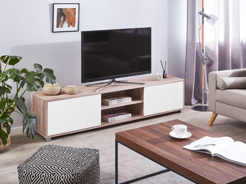 Meuble TV Maisonpuretop Marron/blanc 29947LXIX