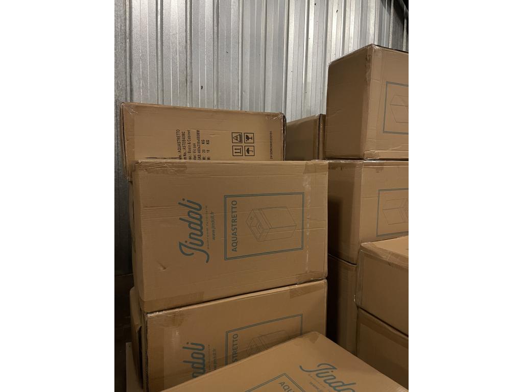 Meuble lave main 40 cm marron Maisonpuretop 80032OADB