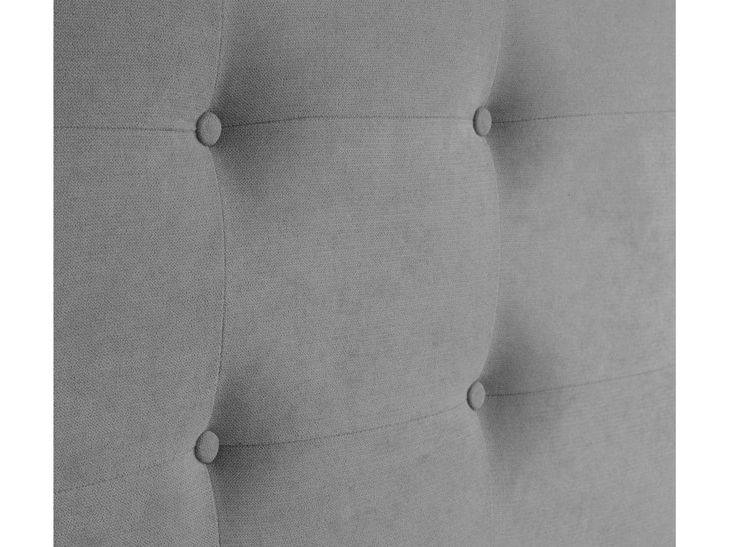 Artvivrestore Tête de lit en Tissu Artvivrestore Capitonné 135x115cm avec Pieds Lits 120/135 - Gris 65608EDAB