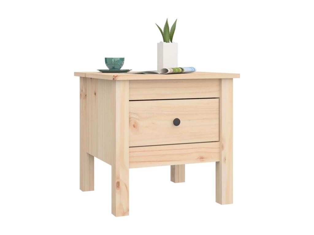 Table d'appoint 40x40x39 cm Bois massif de pin 99583WIAM