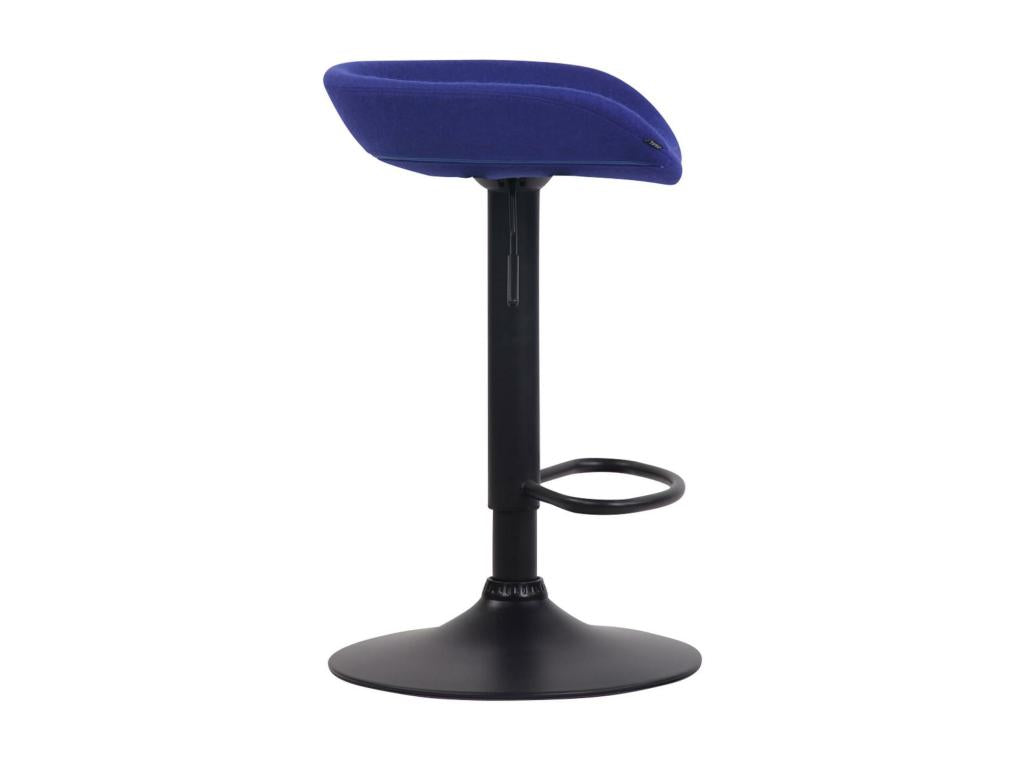 Tabouret de bar - Feutrine / Métal - Bleu - Anaheim 55656INYE