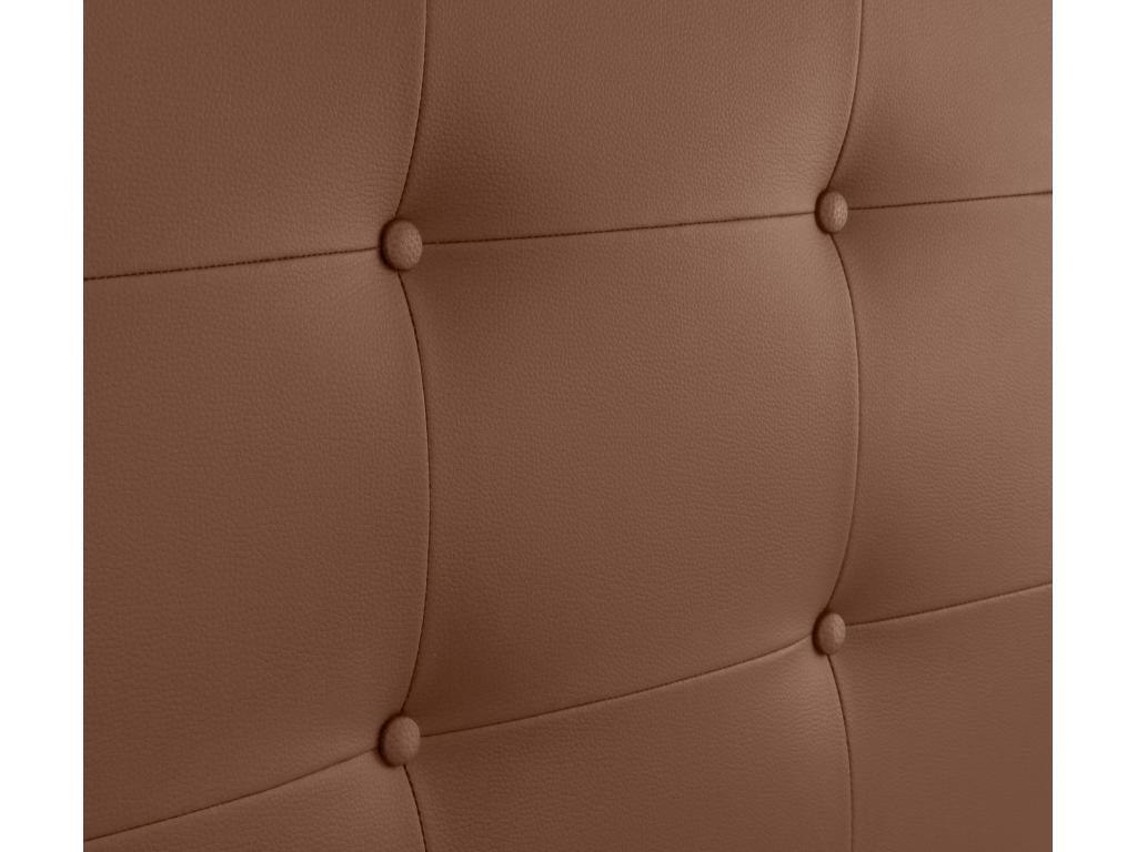 Maisonpuretop Tête de lit en Similicuir Capitonné 145x60cm Lits 135/140 - Argile 31883NQQK