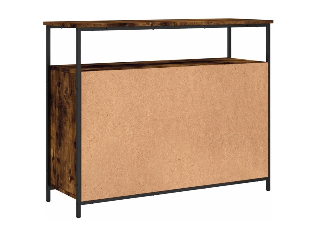 Buffet chêne fumé 100x35x80 cm bois d'ingénierie 10151KJHG
