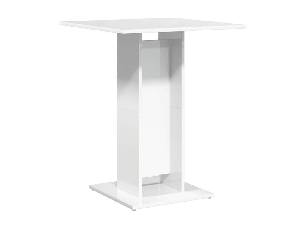 Table de Artvivrestore Blanc brillant 60x60x75 cm Bois d'ingénierie 69826ZYUZ