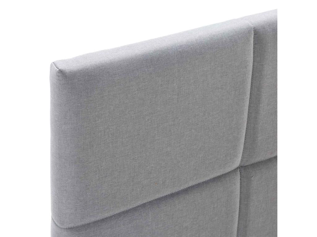 Cadre de lit rembourré Maisonpuretop 30 cm 140x190 cm Gris clair 98080AXSJ
