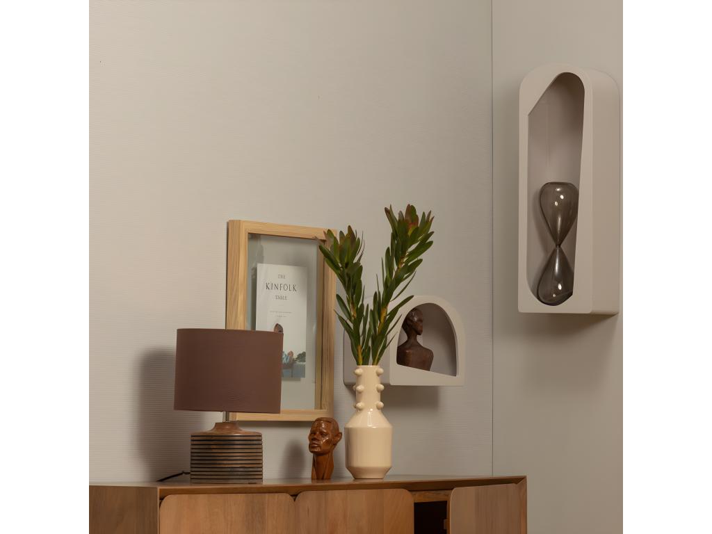 Artvivrestore - Étagère murale en bois L24xH70cm - Beige 53781TENO