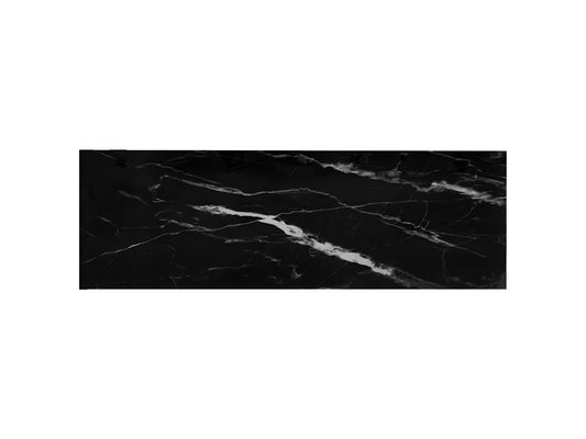 Table console Transparent-marbre noir 100x36x90 Verre trempé 99519ZTEH