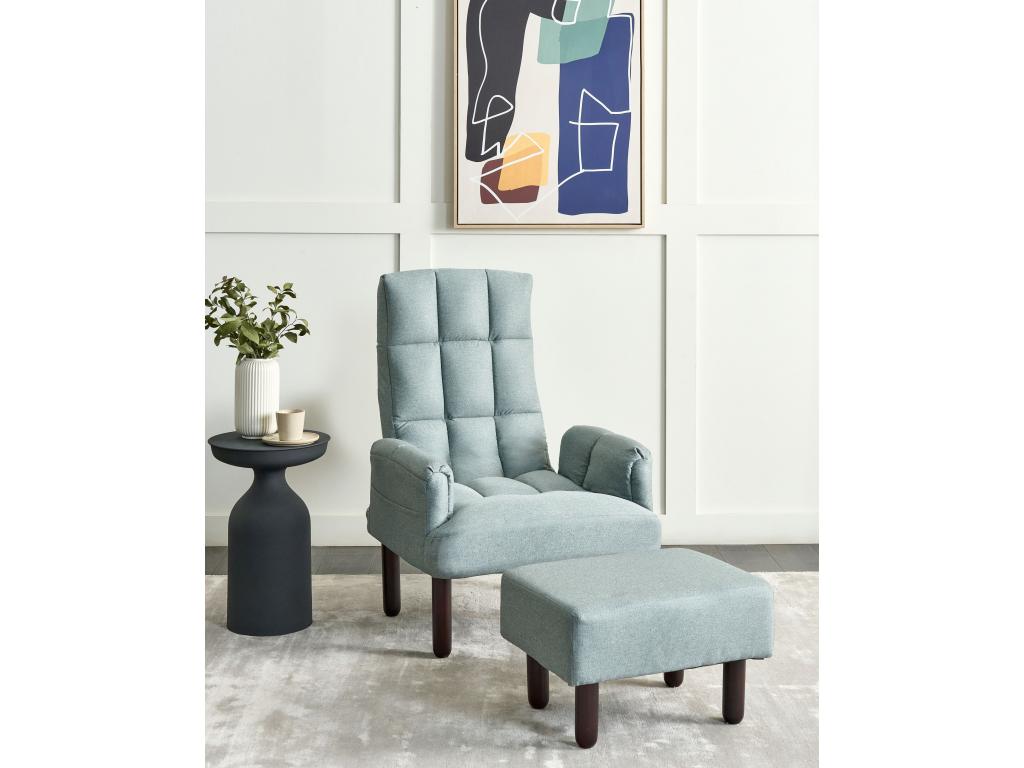 Fauteuil inclinable Artvivrestore Lin Vert menthe 70851TRWY