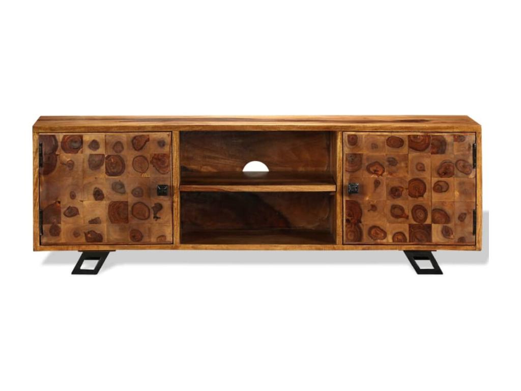 Meuble TV Bois massif 120x30x40 cm 32977NNQM