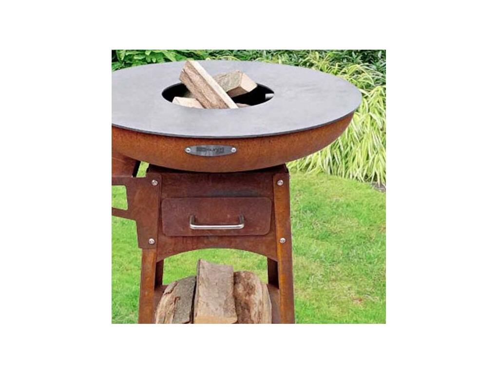 Barbecue brasero en acier Maisonpuretop Hauteur 87 cm Diamètre 102 cm 26516KXNZ