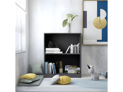 Bibliothèque Gris 60x24x74,5 cm Bois d'ingénierie 98422GCBK