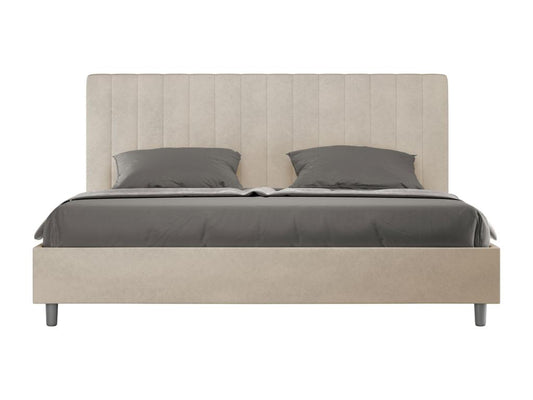 Lit Maisonpuretop taille coffre rembourré 180x200 microfibre sable Maisonpuretop 51242QYTI