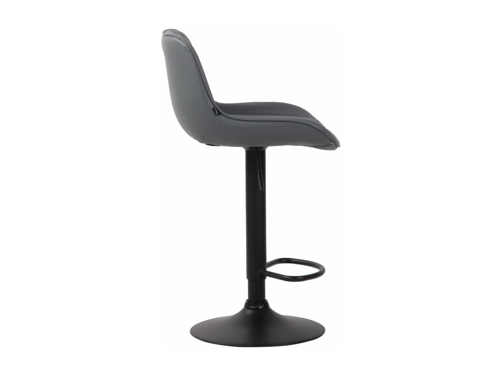 Tabouret de bar chaise métal gris 50x50x86 cm 10 0005100 06028XFTT