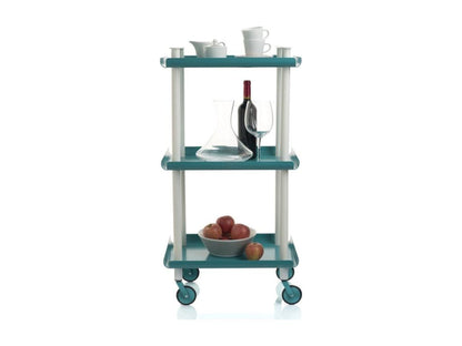 Maisonpuretop à Maisonpuretop de service Maisonpuretop 3 plateaux- Structure métallique tube à double montant blanc 19909CHHF