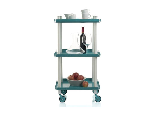 Maisonpuretop à Maisonpuretop de service Maisonpuretop 3 plateaux- Structure métallique tube à double montant blanc 19909CHHF