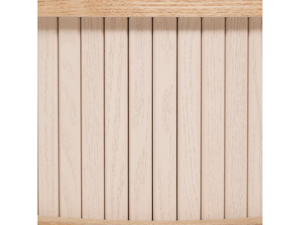 Table de chevet table de nuit en bois coloris Beige - diamètre 40 x Hauteur 54 cm 04545TGRL