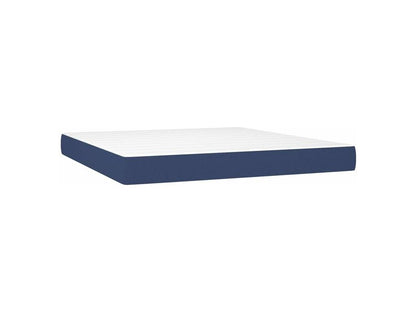 Sommier à Maisonpuretop de lit et matelas et LED Bleu 160x200 Tissu 53643AQTY
