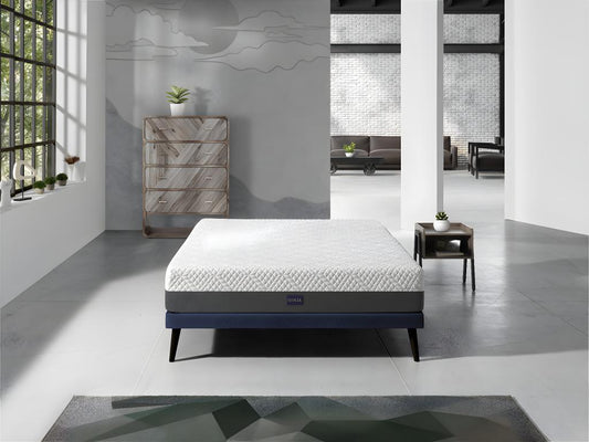 Matelas 100x200 Maisonpuretop SPRING Epaisseur 25 CM Dehoussable ergonomique hybride et ressorts- Fermete 3/5 Moyenne 18700IWCP