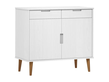 Buffet Maisonpuretop Blanc 90x40x80 cm Bois massif de pin 18959QAAF