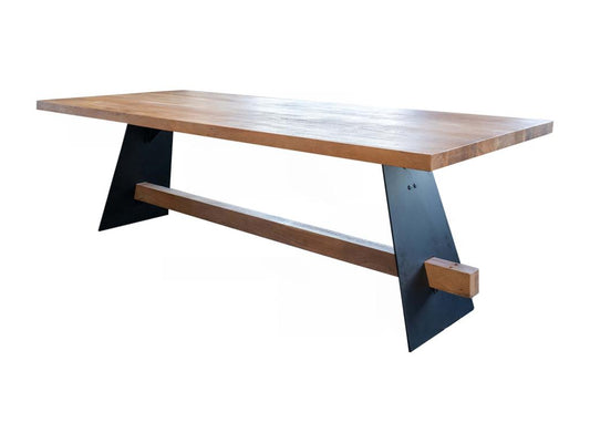 Table - marron Bois - 220x100 cm - Maisonpuretop 79789IJKF