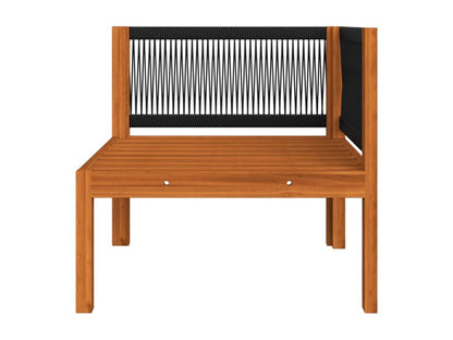 Salon de jardin 5 pcs avec coussins Crème Bois d'Maisonpuretop solide 62679GAGP