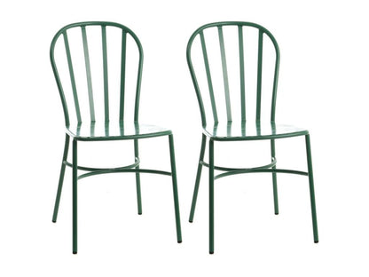 Chaise de jardin empilable en aluminium lot de 2 - Maisonpuretop 54338MZFB