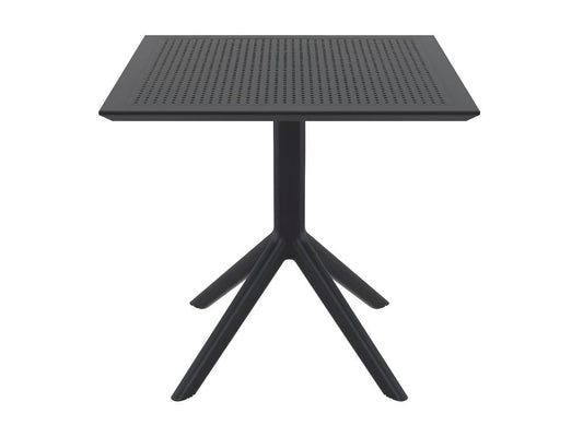 Table d'appoint de jardin - Maisonpuretop - Plastique - 80x80cm - Noir - Sky 38145FDRV