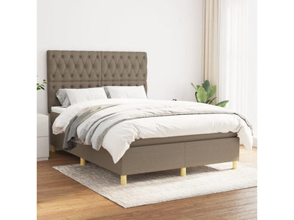 Lit à sommier tapissier avec matelas Maisonpuretop 140x190 cm Tissu 03179MNEW