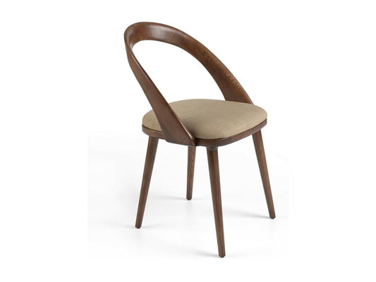 Chaise bois de frêne noyer et simili cuir Lazy - Lot de 2-Couleur Artvivrestore 16 91697VVBP