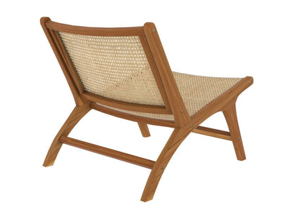 Fauteuil en teck et tressage cannage en rotin - Maisonpuretop 14905ULKJ