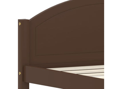 Cadre de lit sans matelas marron foncé pin massif 100x200 cm 75454GLLM