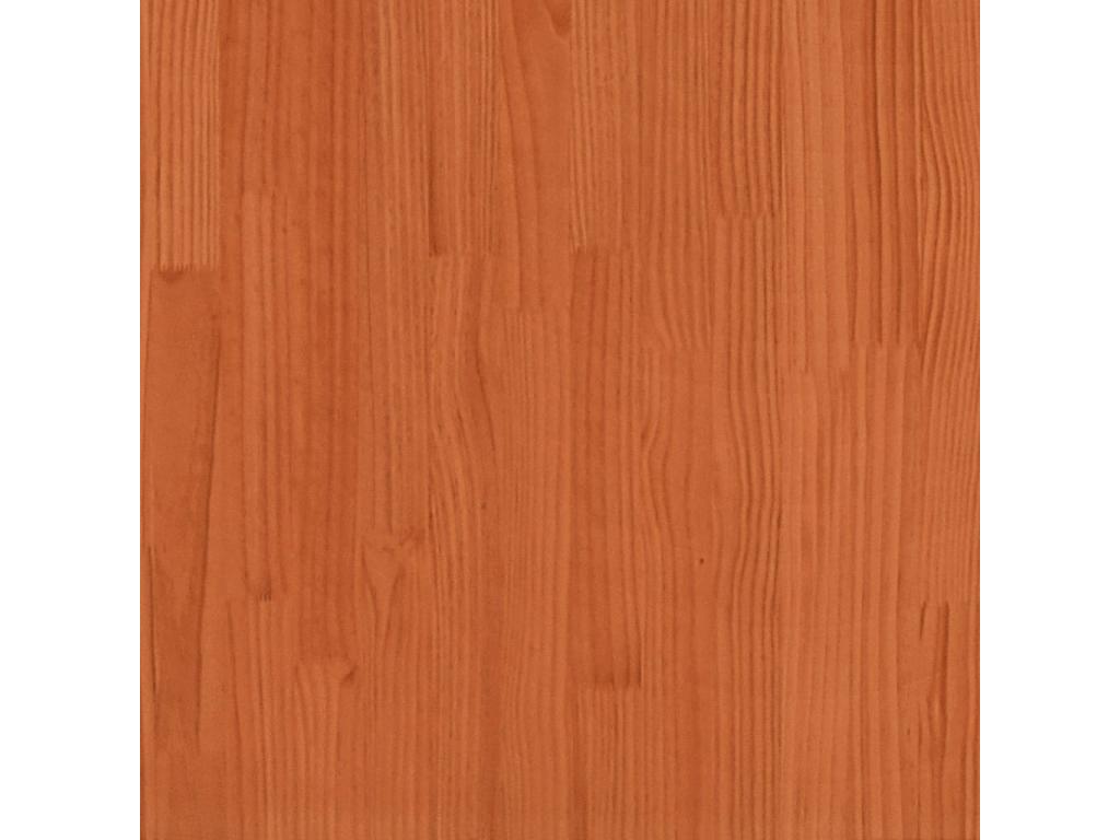 Tête de lit cire marron 160cm bois massif de pin 73139KADE