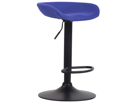 Tabouret de bar - Feutrine / Métal - Bleu - Anaheim 55656INYE