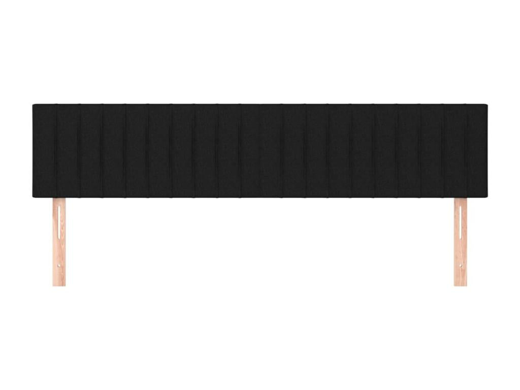 Têtes de lit 2 pcs Noir 90x5x78/88 cm Tissu 89491AVID