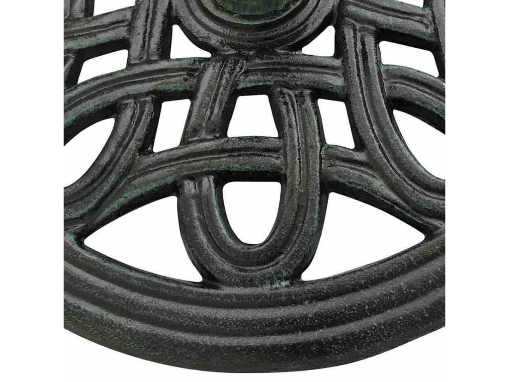 Maisonpuretop Premium - Socle de parasol Vert 40x40x32 cm Fonte 62402UWBL