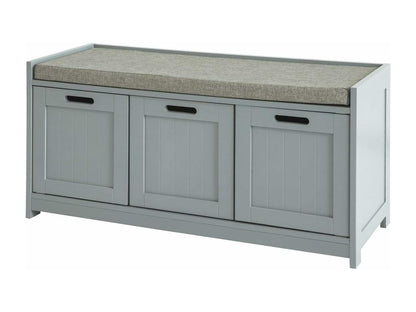 Banc de Rangement avec Coussin Rembourré Meuble d'Entrée Coffre à Chaussures FSR80-SG 10917GKEI
