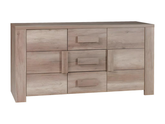 Maisonpuretop - Buffet 2 Portes 3 Tiroirs Façades Effet Bois 50048LTGO
