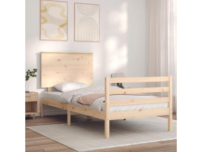 Cadre de lit sans matelas 100x200 cm bois massif 83064HESO