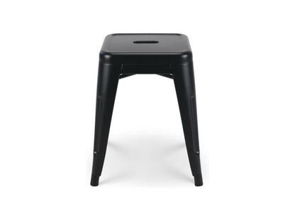 Tabouret en métal noir mat - Hauteur 46 cm 44598OSQG