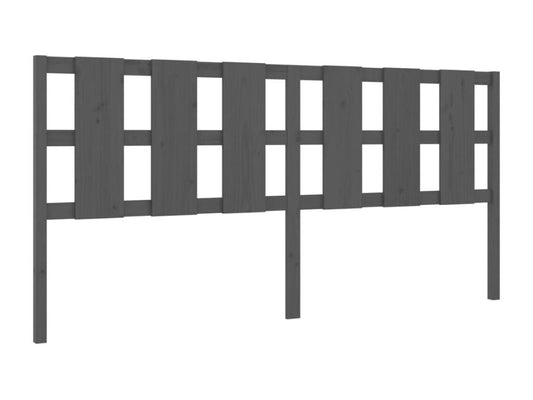Tête de lit Gris 205,5x4x100 cm Bois massif de pin 20952XYXX