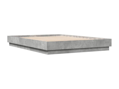 Cadre de lit gris béton 150x200 bois d'ingénierie 87232NXIB