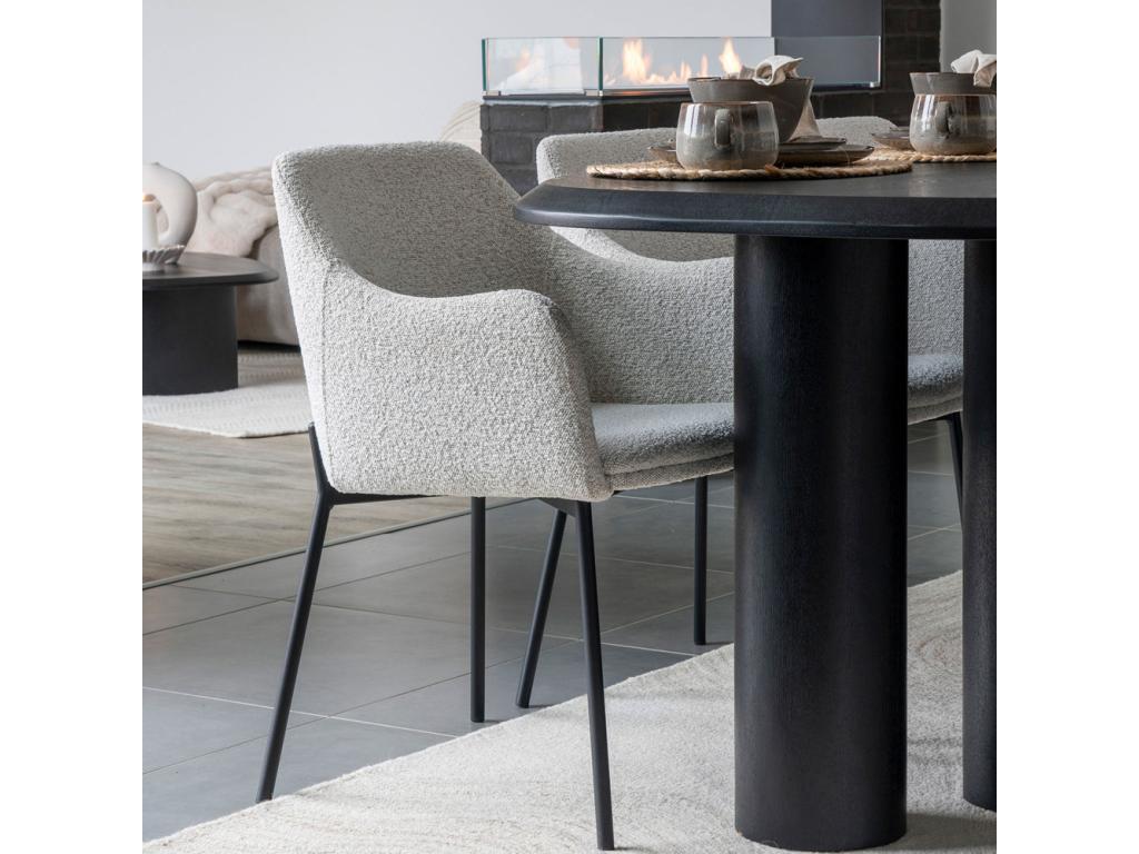 Artvivrestore - Table à manger 8 personnes ovale en bois - Noir 84358OVZE